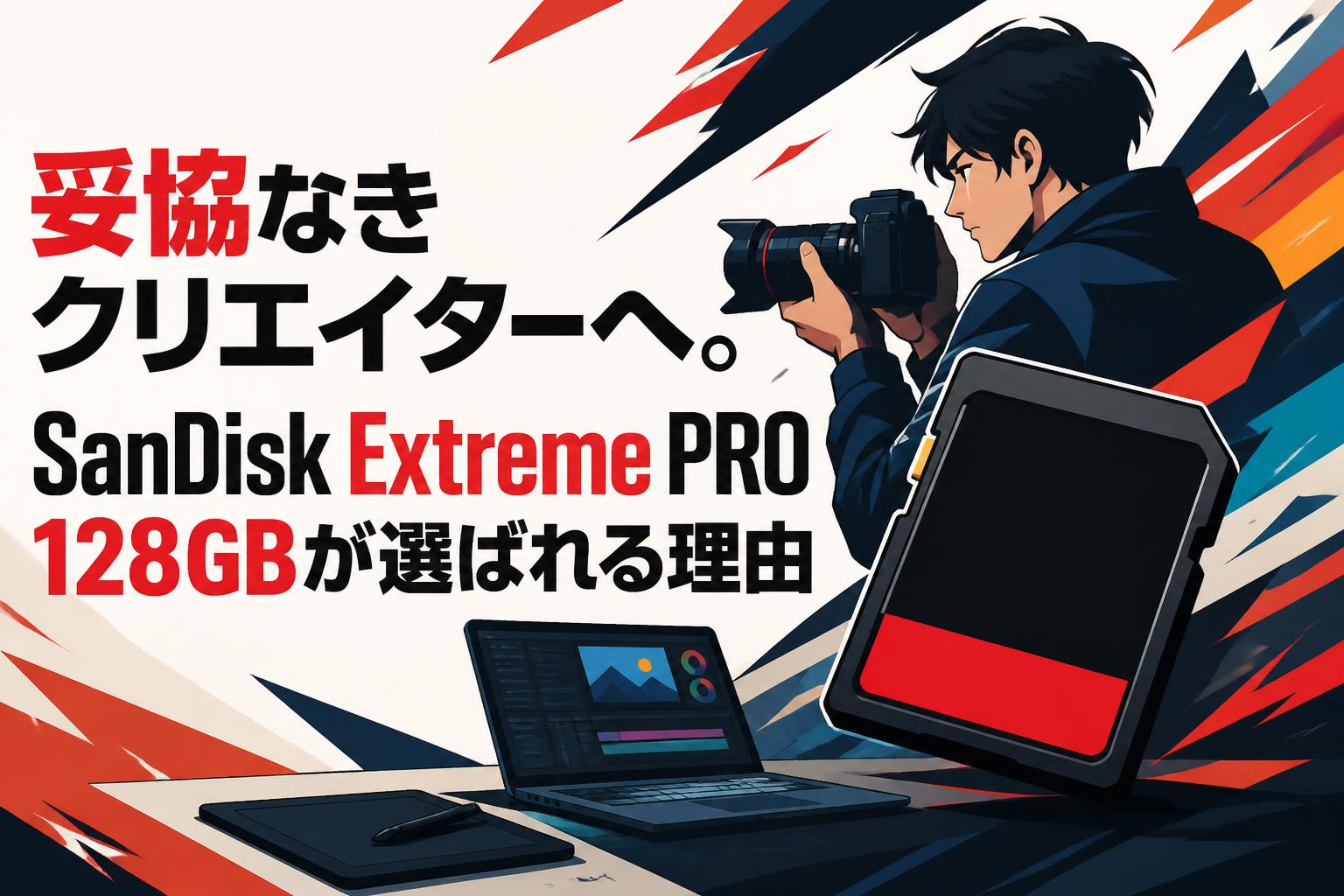 妥協なきクリエイターへ。SanDisk Extreme PRO 128GBが選ばれる理由