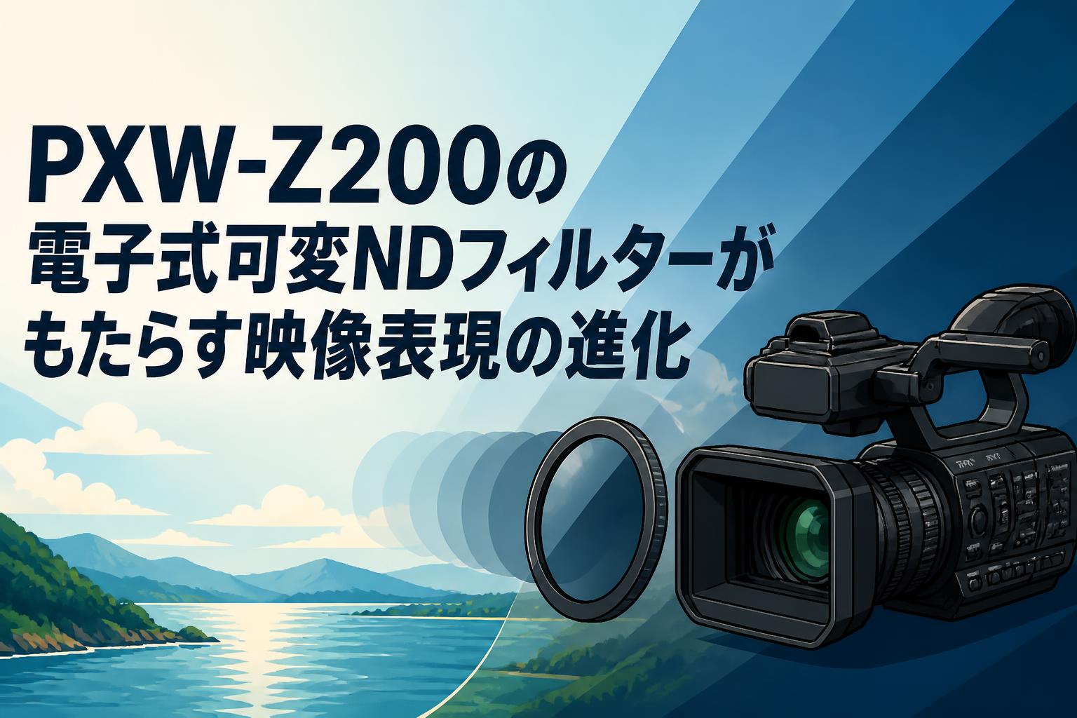 PXW-Z200の電子式可変NDフィルターがもたらす映像表現の進化