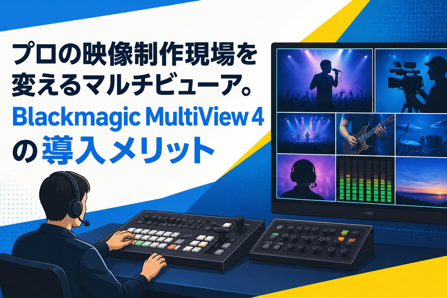 プロの映像制作現場を変えるマルチビューア。Blackmagic MultiView 4の導入メリット