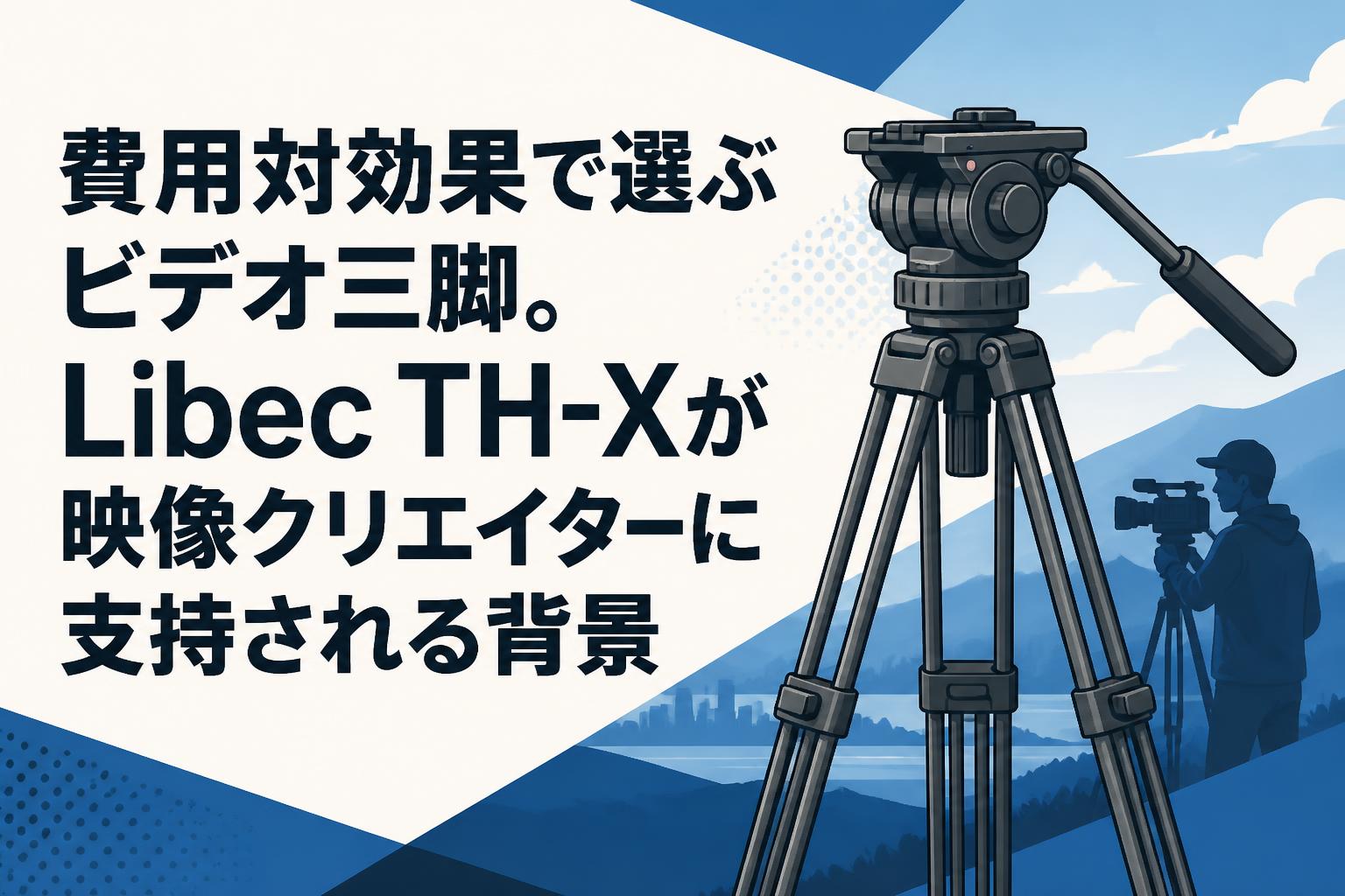 費用対効果で選ぶビデオ三脚。Libec TH-Xが映像クリエイターに支持される背景