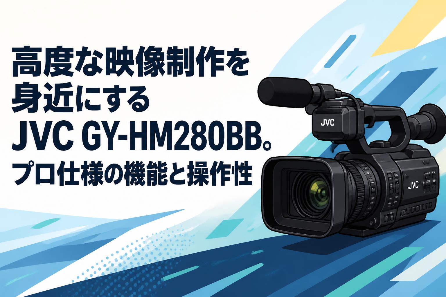 高度な映像制作を身近にするJVC GY-HM280BB。プロ仕様の機能と操作性