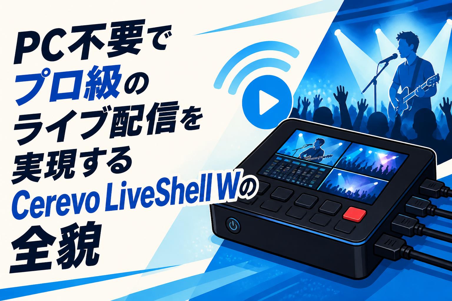 PC不要でプロ級のライブ配信を実現するCerevo LiveShell Wの全貌