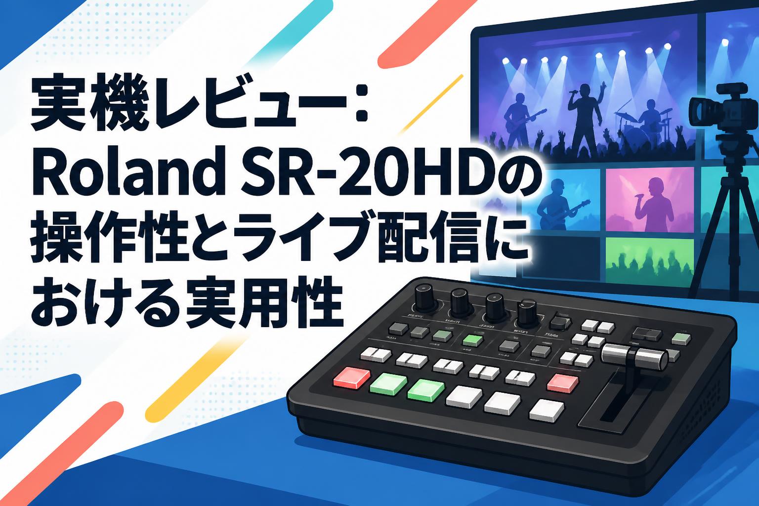 実機レビュー：Roland SR-20HDの操作性とライブ配信における実用性