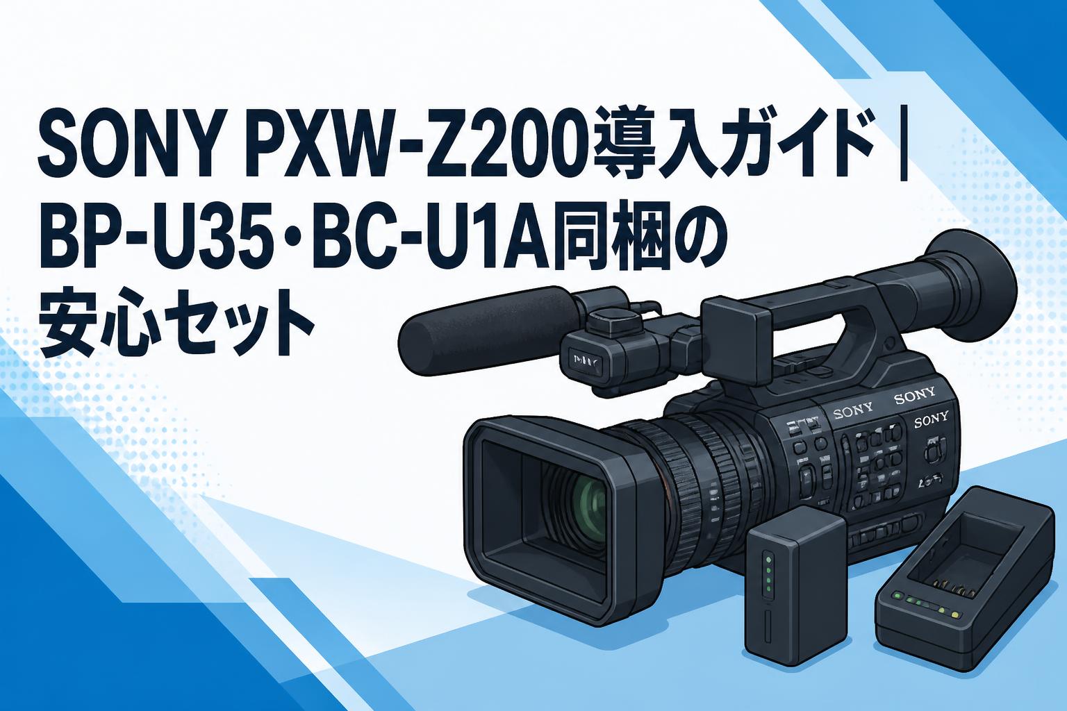 SONY PXW-Z200導入ガイド｜BP-U35・BC-U1A同梱の安心セット
