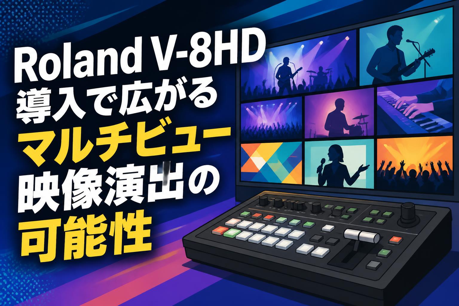 Roland V-8HD導入で広がるマルチビュー映像演出の可能性