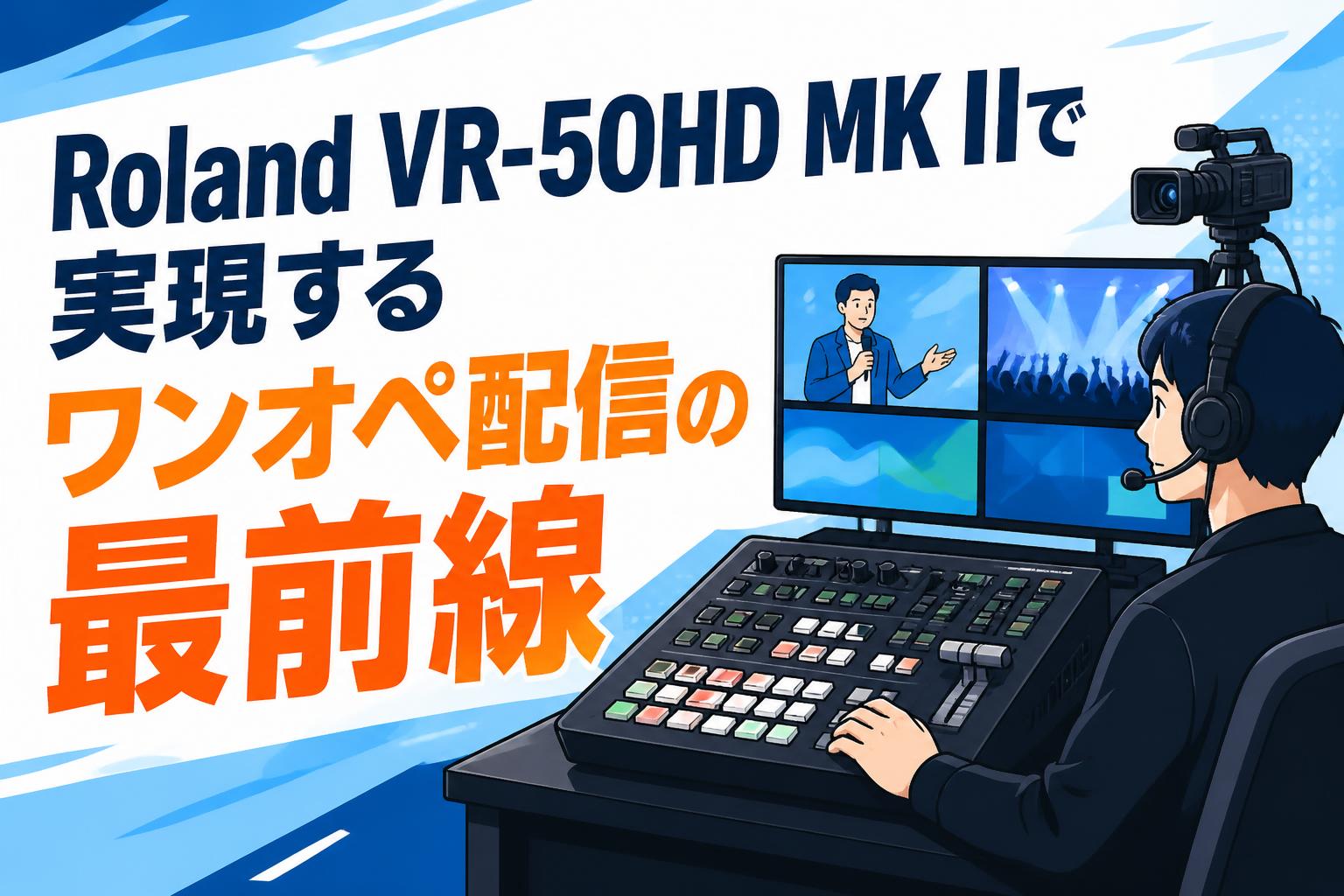 Roland VR-50HD MK IIで実現するワンオペ配信の最前線