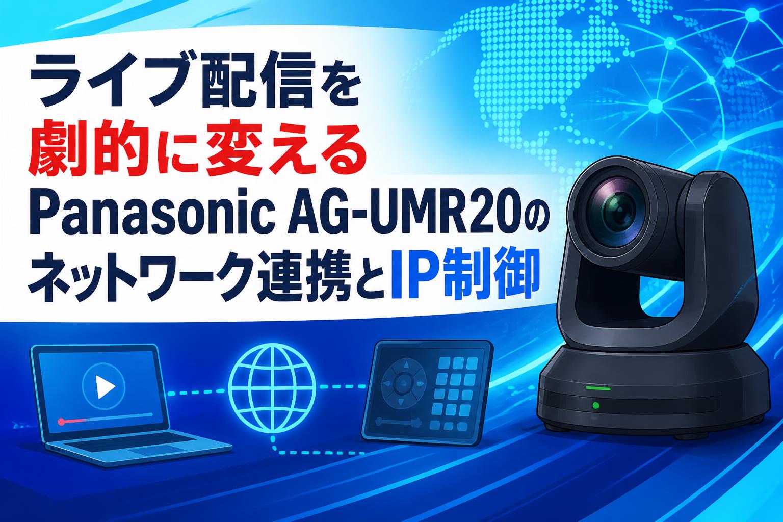 ライブ配信を劇的に変えるPanasonic AG-UMR20のネットワーク連携とIP制御