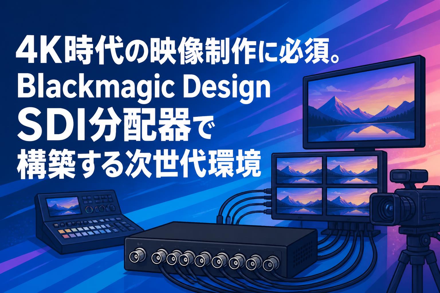 4K時代の映像制作に必須。Blackmagic Design SDI分配器で構築する次世代環境