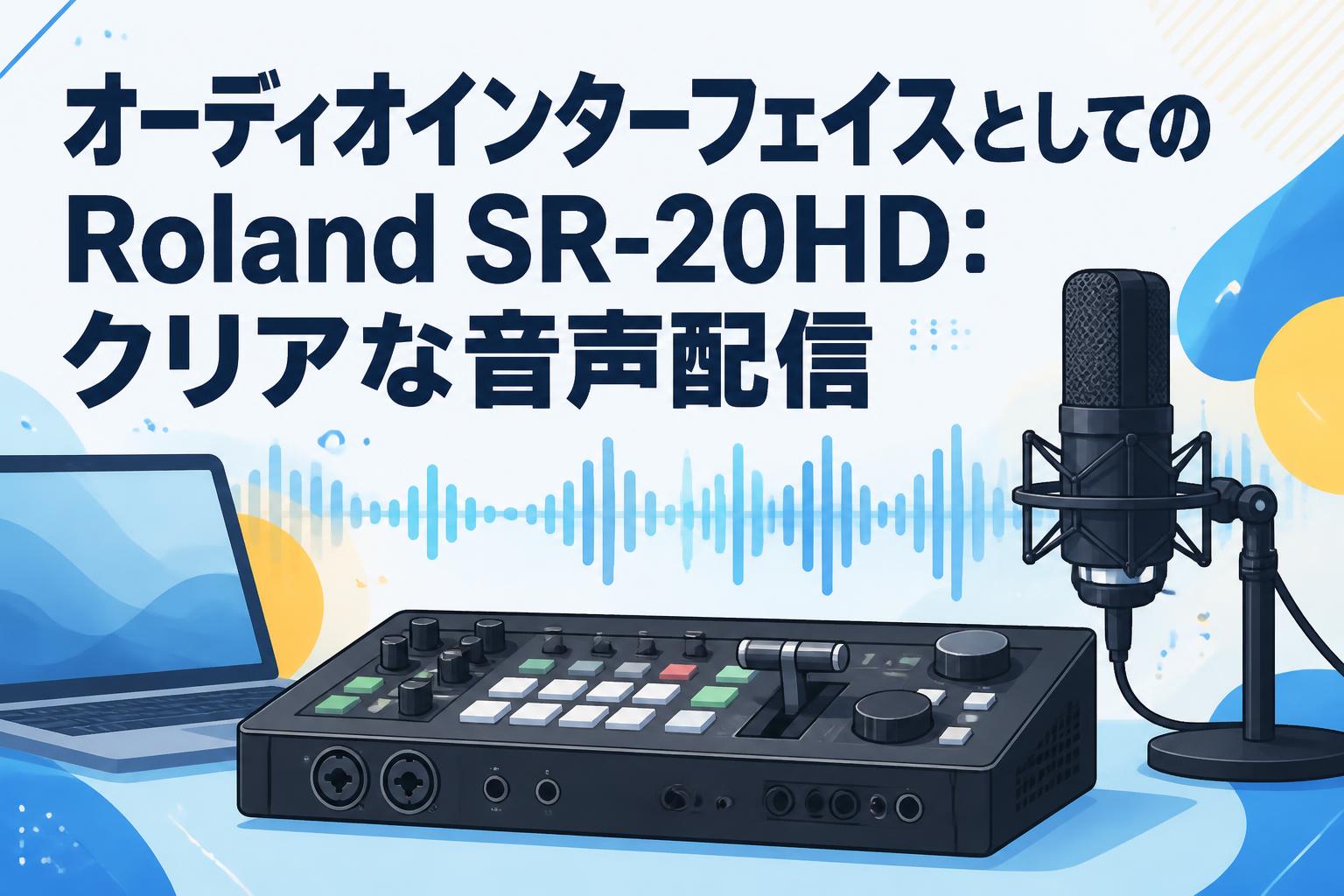 オーディオインターフェイスとしてのRoland SR-20HD：クリアな音声配信