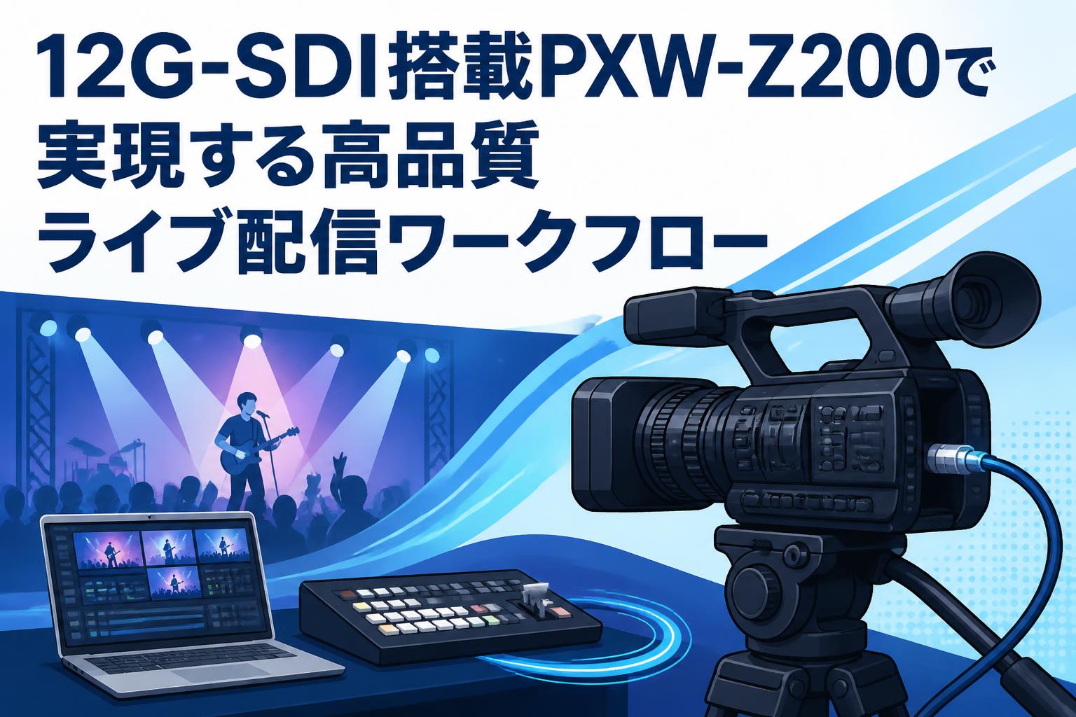 12G-SDI搭載PXW-Z200で実現する高品質ライブ配信ワークフロー
