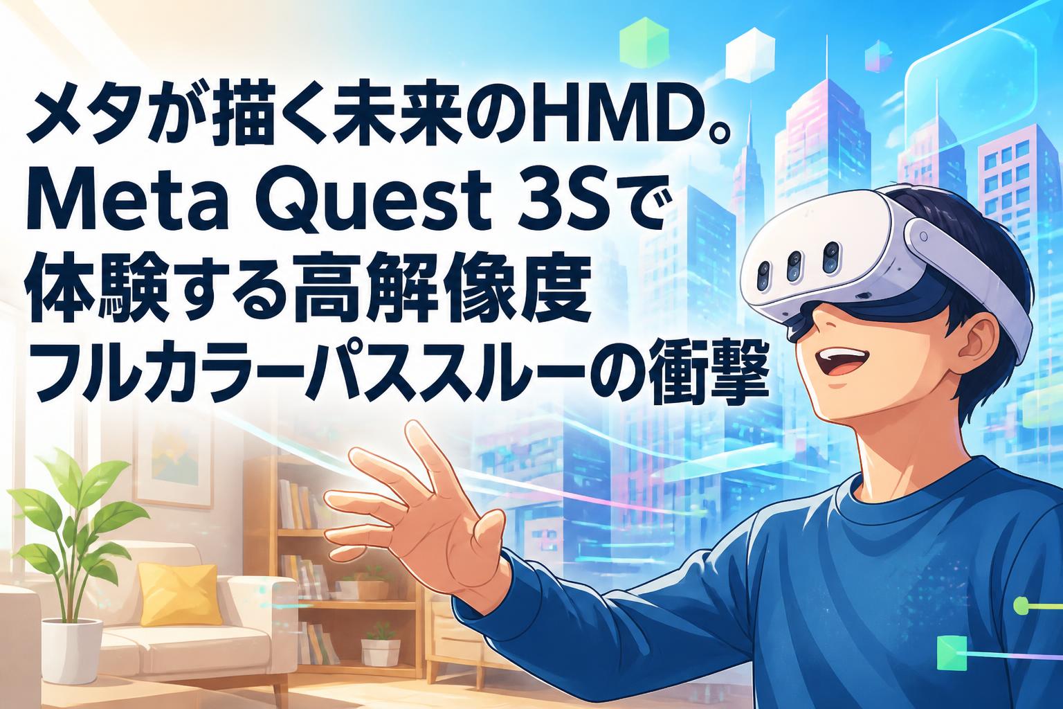 メタが描く未来のHMD。Meta Quest 3Sで体験する高解像度フルカラーパススルーの衝撃