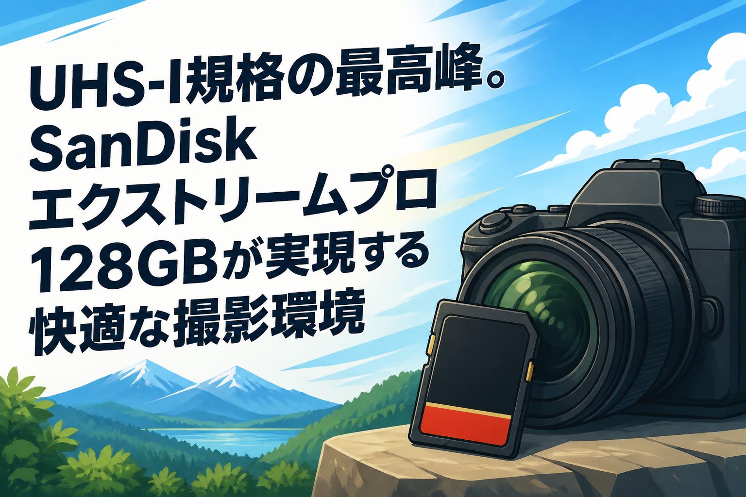 UHS-I規格の最高峰。SanDisk エクストリームプロ 128GBが実現する快適な撮影環境