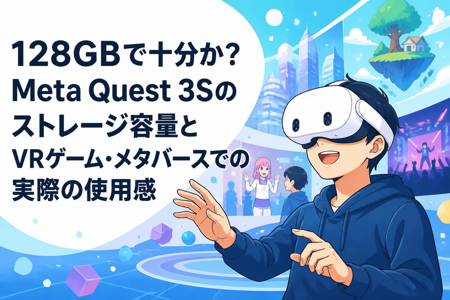 128GBで十分か？Meta Quest 3Sのストレージ容量とVRゲーム・メタバースでの実際の使用感