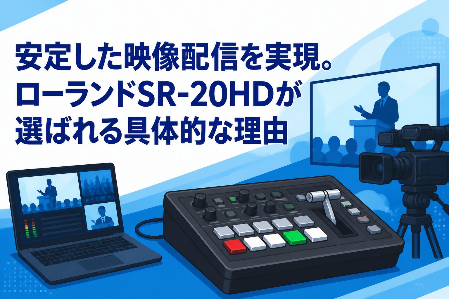 安定した映像配信を実現。ローランドSR-20HDが選ばれる具体的な理由