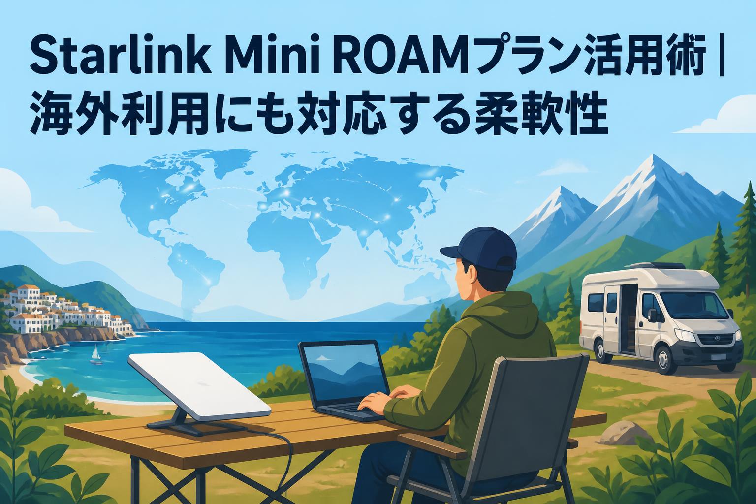Starlink Mini ROAMプラン活用術｜海外利用にも対応する柔軟性