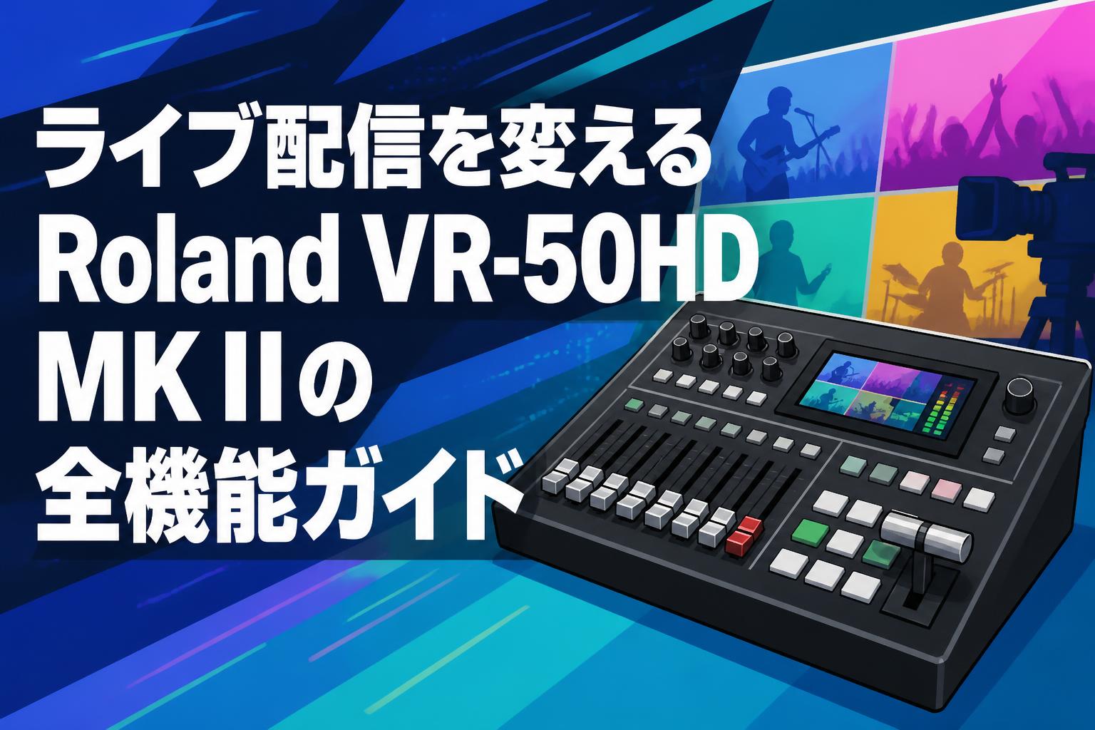 ライブ配信を変えるRoland VR-50HD MK IIの全機能ガイド
