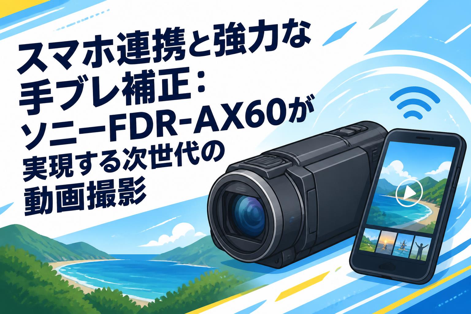 スマホ連携と強力な手ブレ補正：ソニーFDR-AX60が実現する次世代の動画撮影