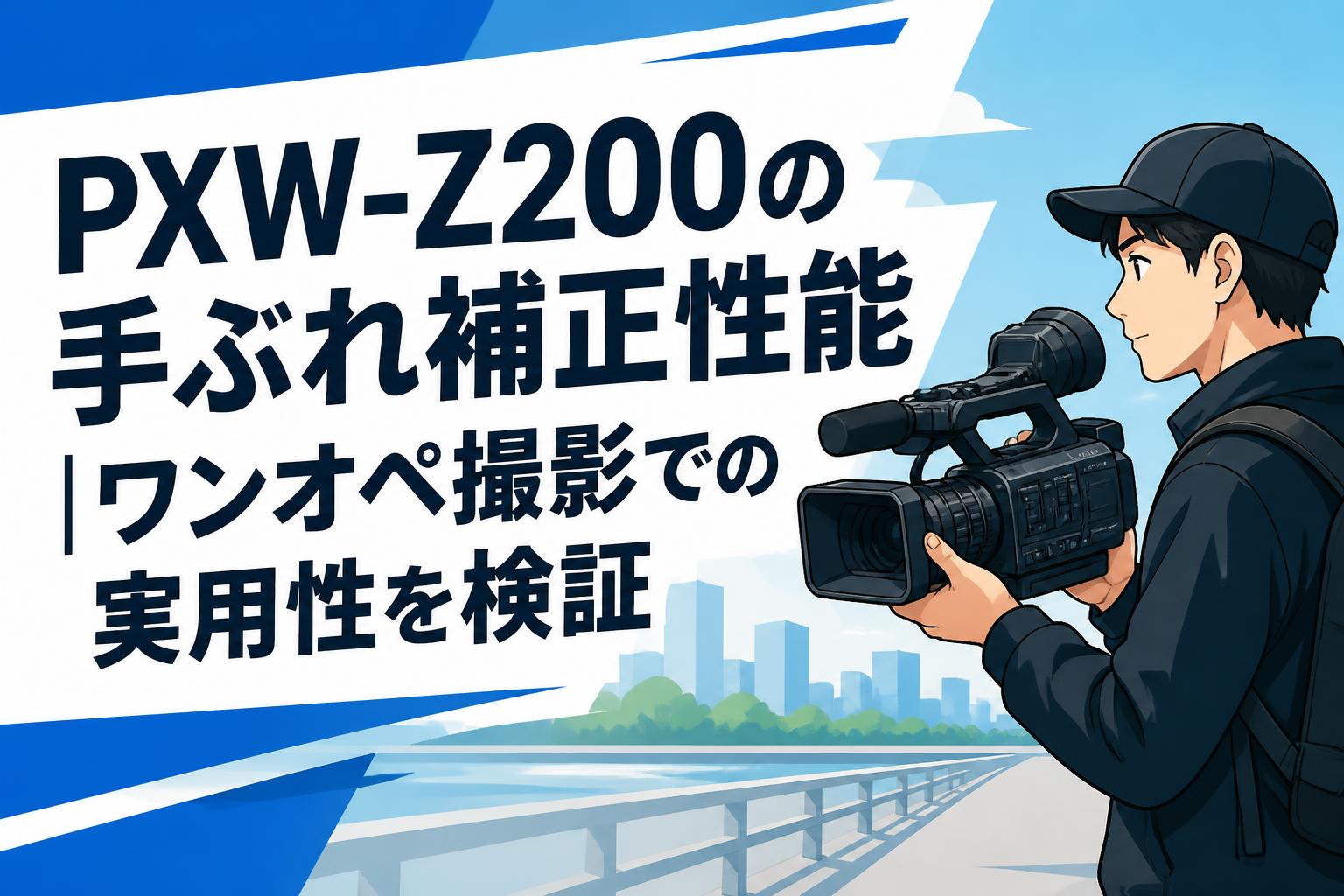 PXW-Z200の手ぶれ補正性能｜ワンオペ撮影での実用性を検証