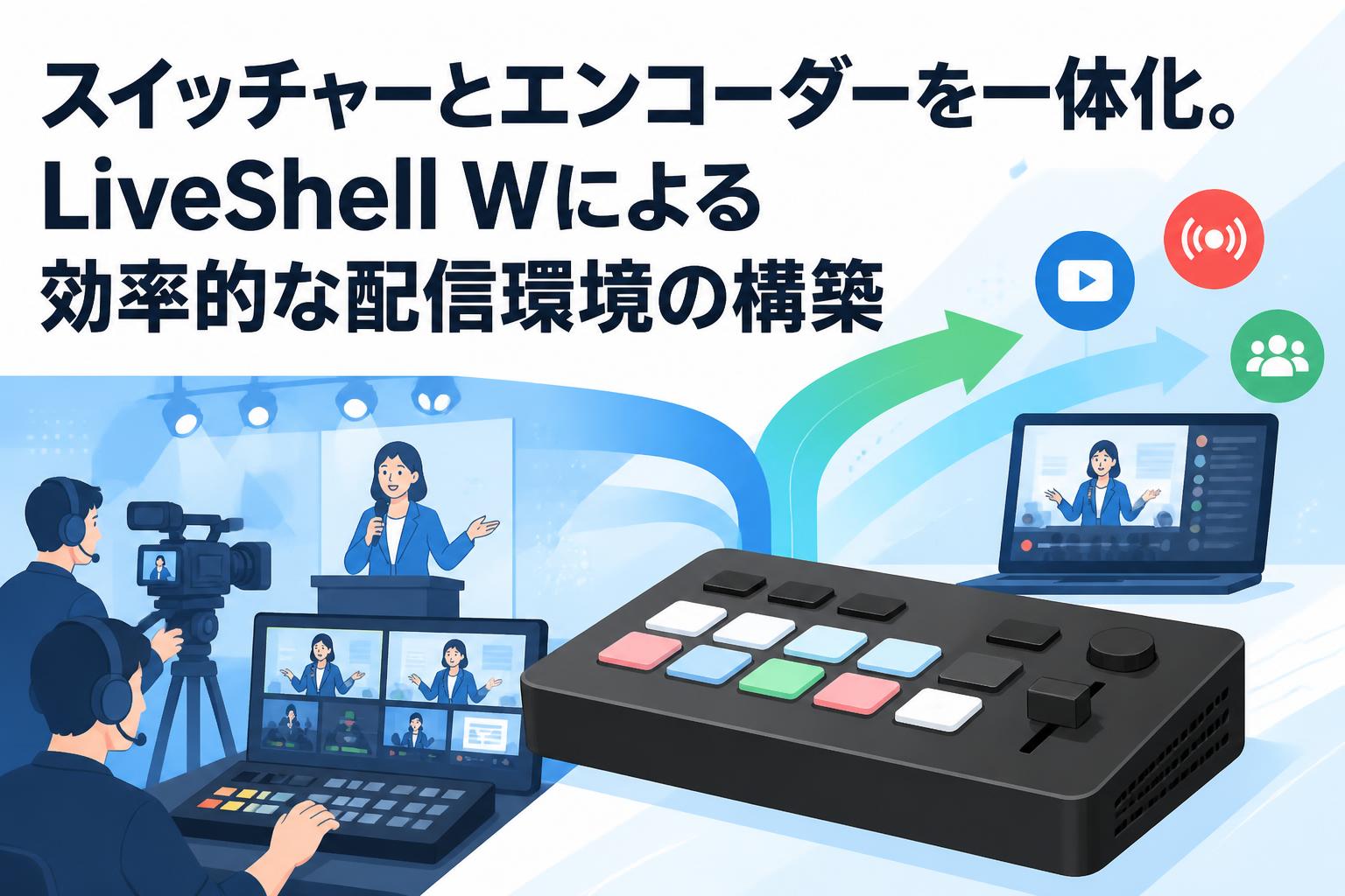 スイッチャーとエンコーダーを一体化。LiveShell Wによる効率的な配信環境の構築