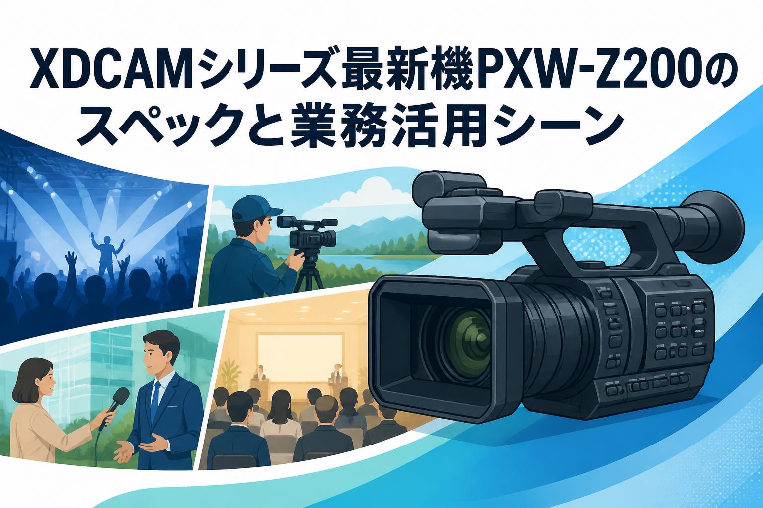 XDCAMシリーズ最新機PXW-Z200のスペックと業務活用シーン