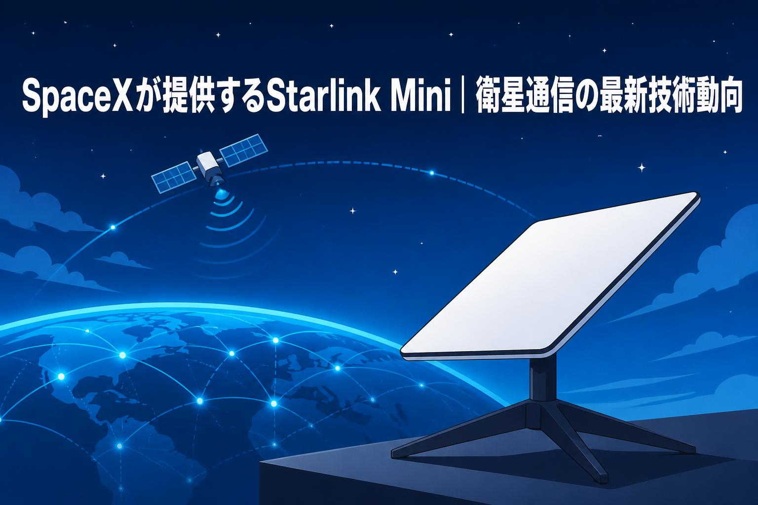SpaceXが提供するStarlink Mini｜衛星通信の最新技術動向