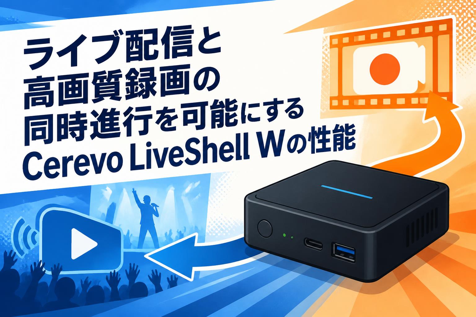 ライブ配信と高画質録画の同時進行を可能にするCerevo LiveShell Wの性能