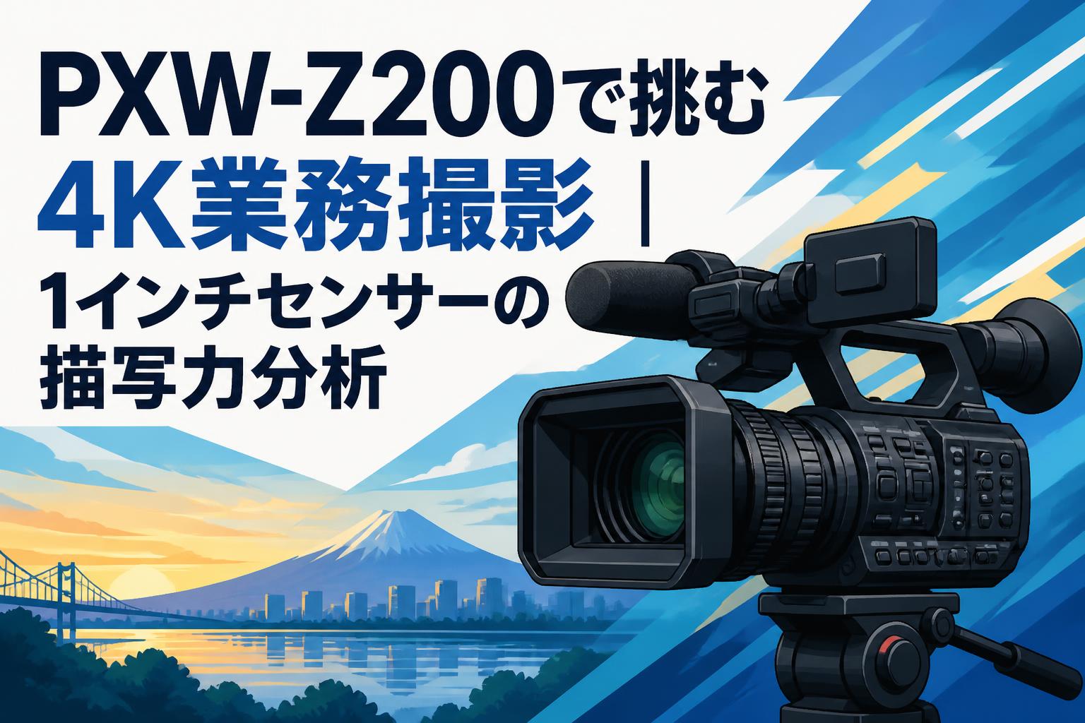 PXW-Z200で挑む4K業務撮影｜1インチセンサーの描写力分析