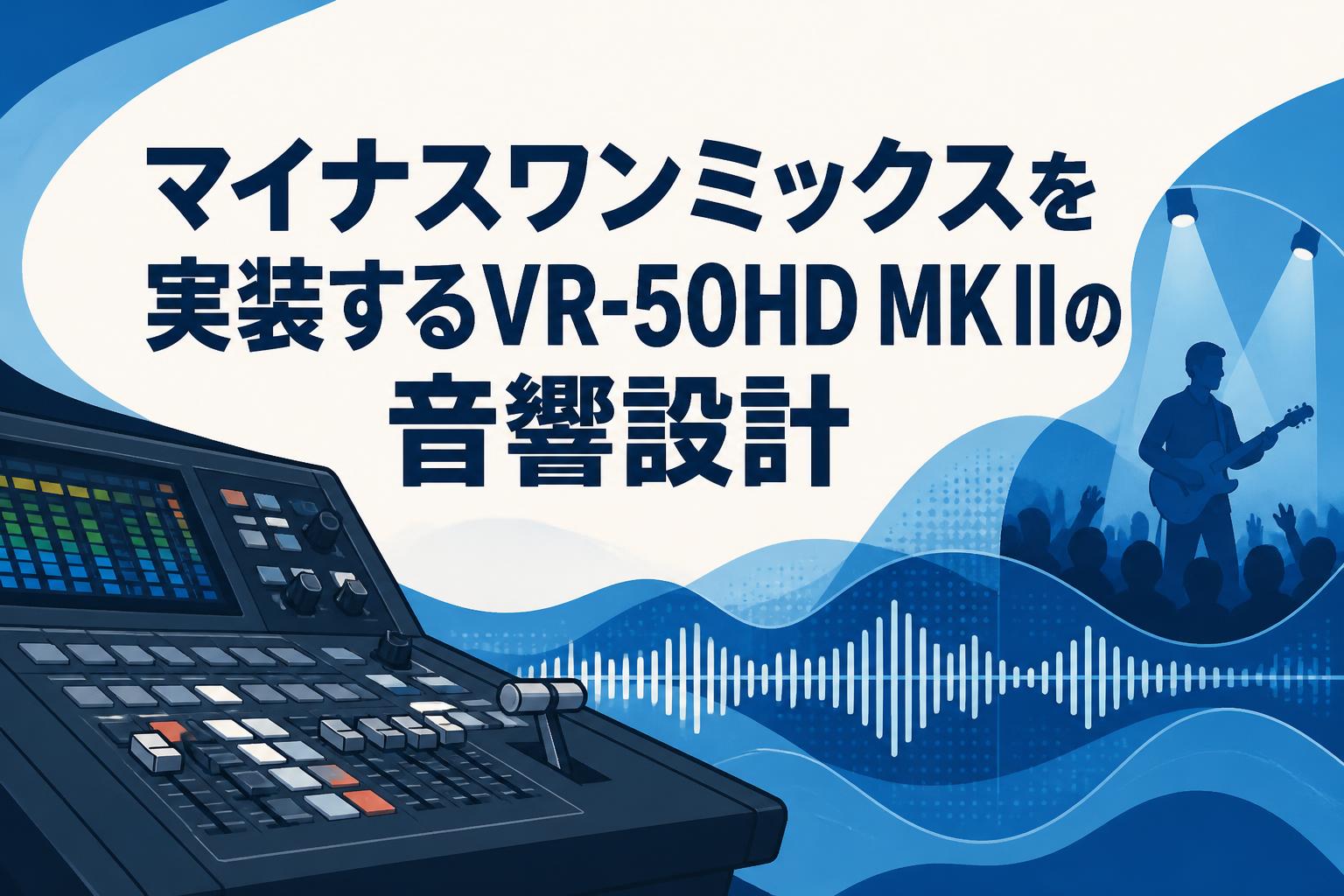 マイナスワンミックスを実装するVR-50HD MK IIの音響設計