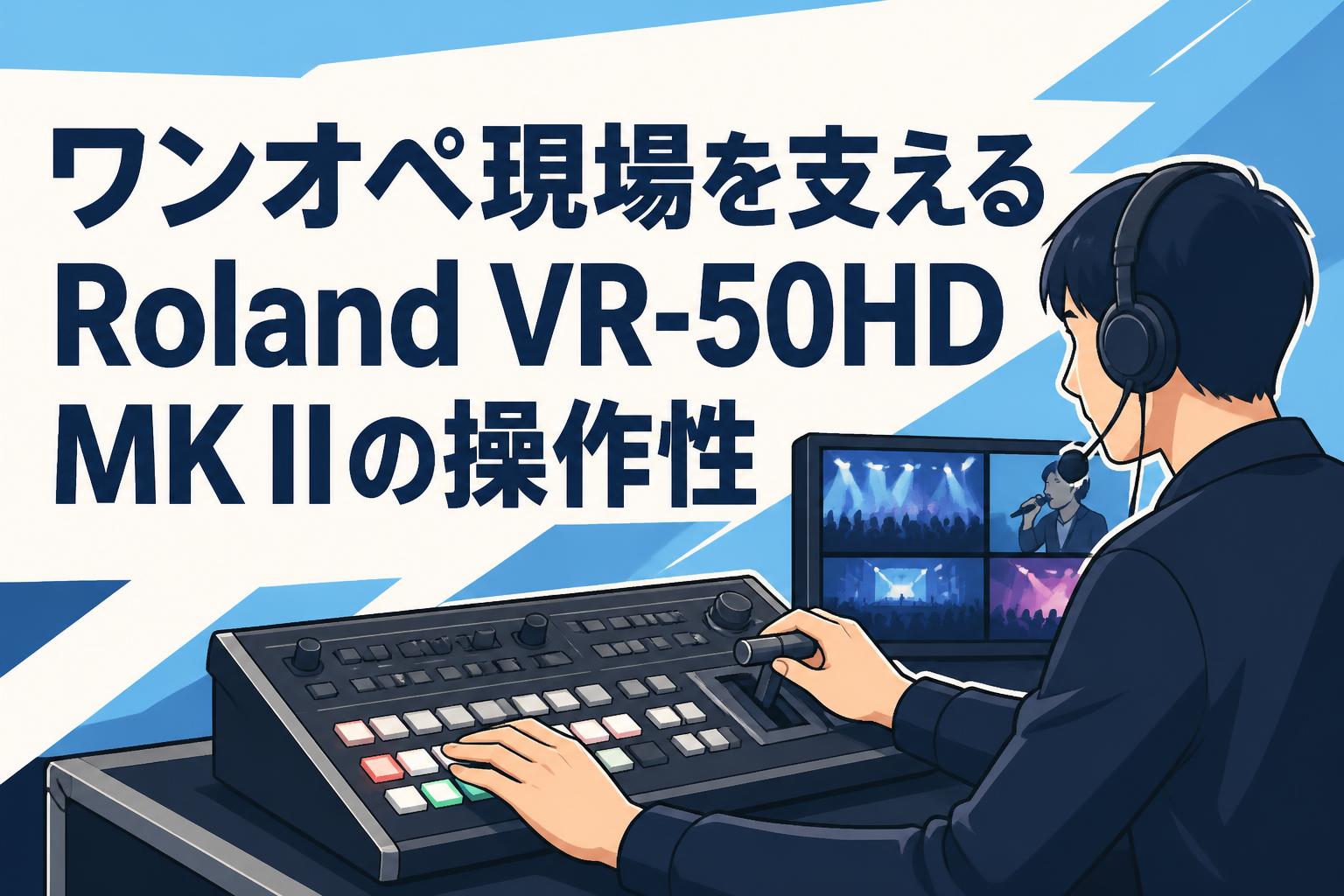 ワンオペ現場を支えるRoland VR-50HD MK IIの操作性