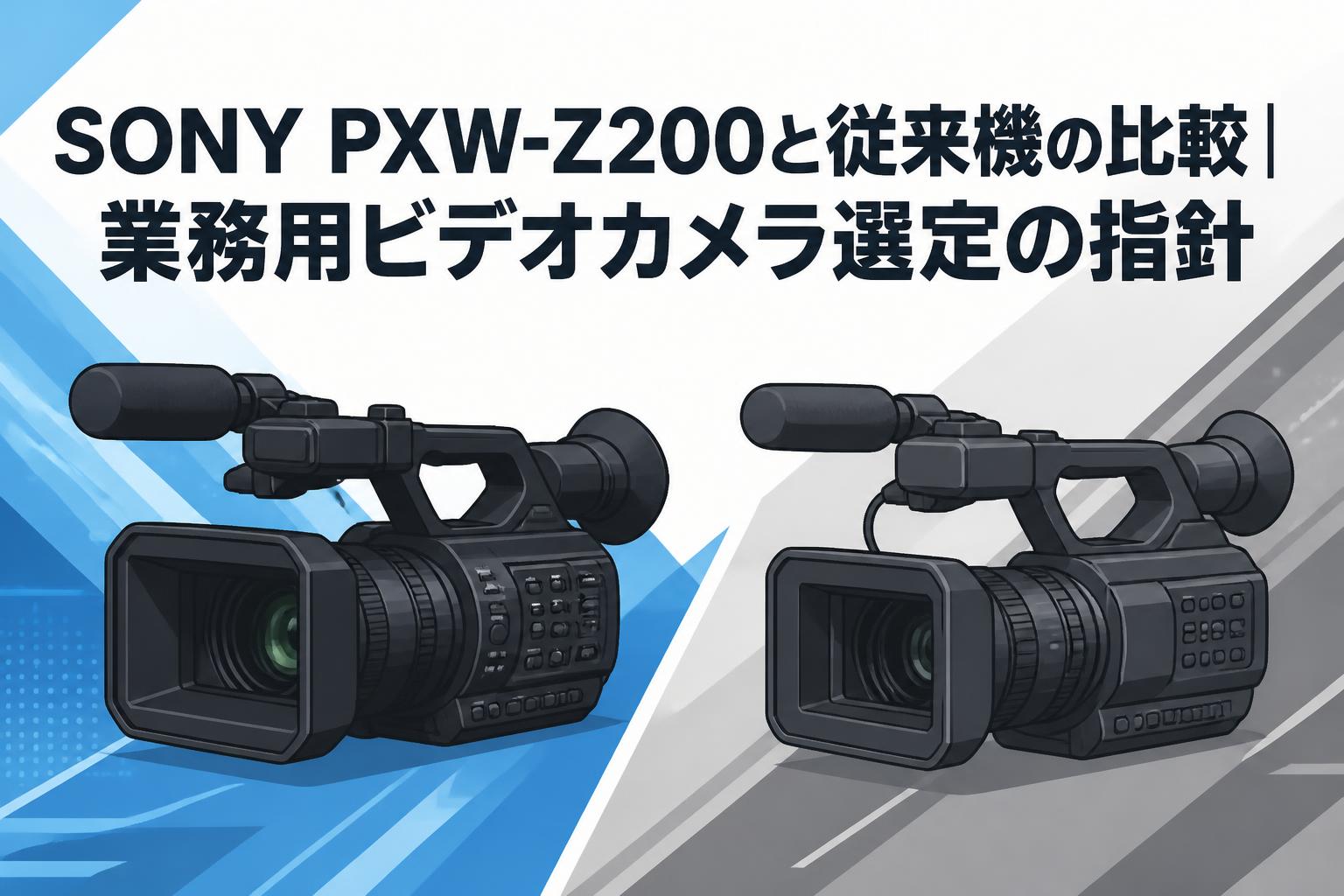 SONY PXW-Z200と従来機の比較｜業務用ビデオカメラ選定の指針