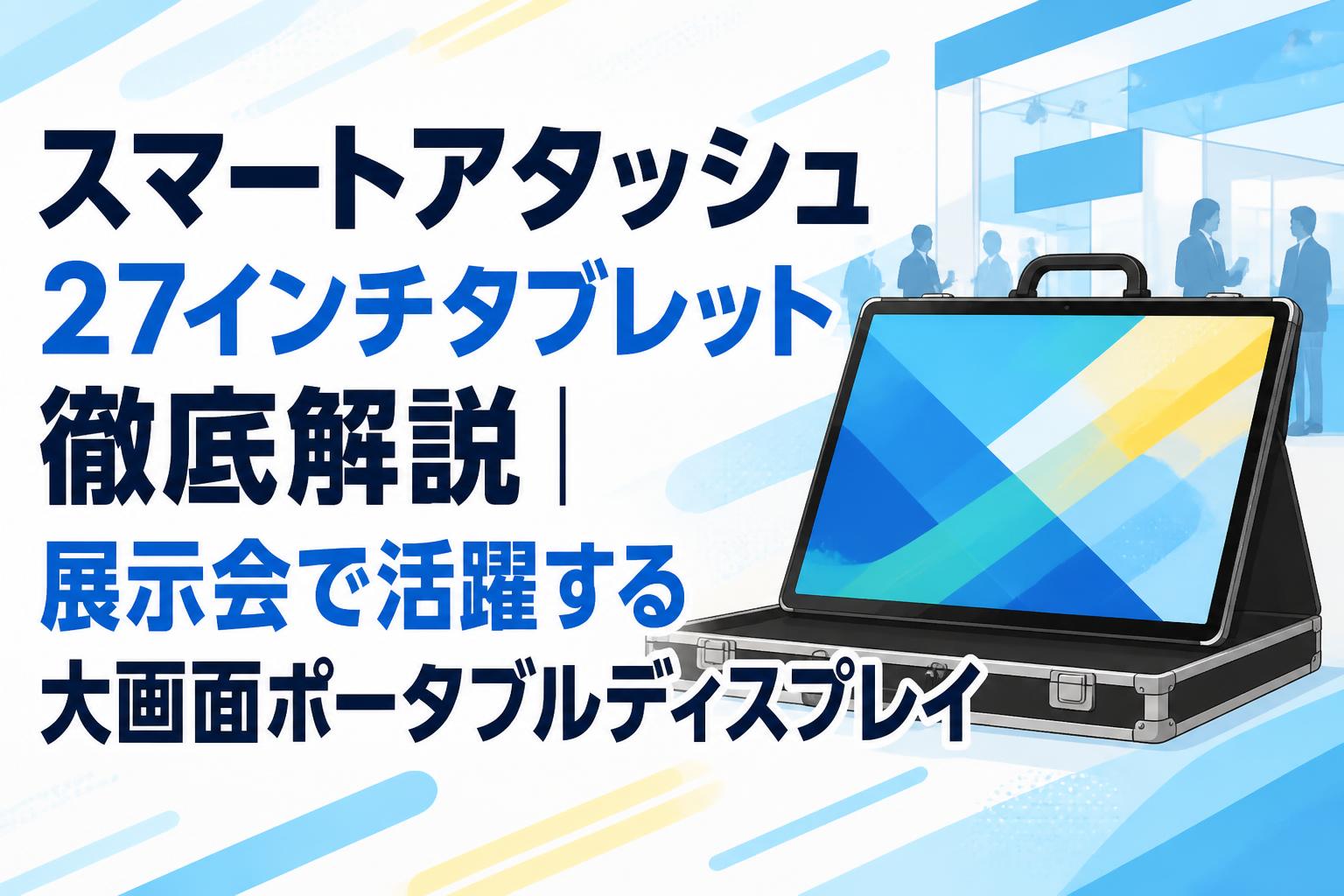 スマートアタッシュ27インチタブレット徹底解説|展示会で活躍する大画面ポータブルディスプレイ