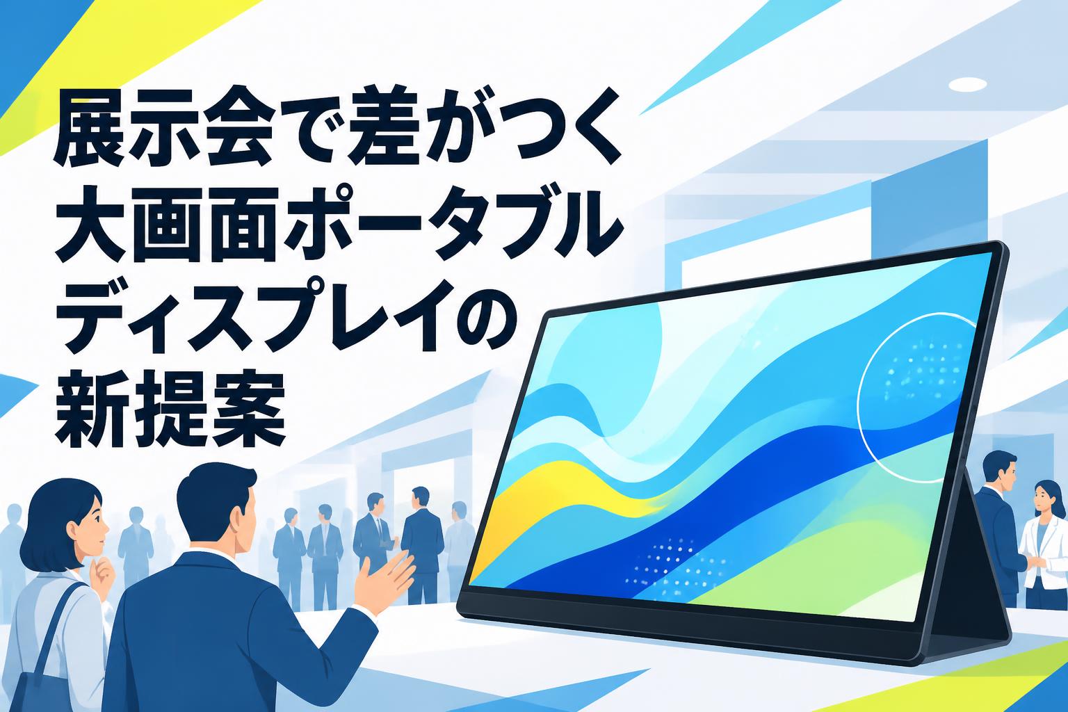 展示会で差がつく大画面ポータブルディスプレイの新提案
