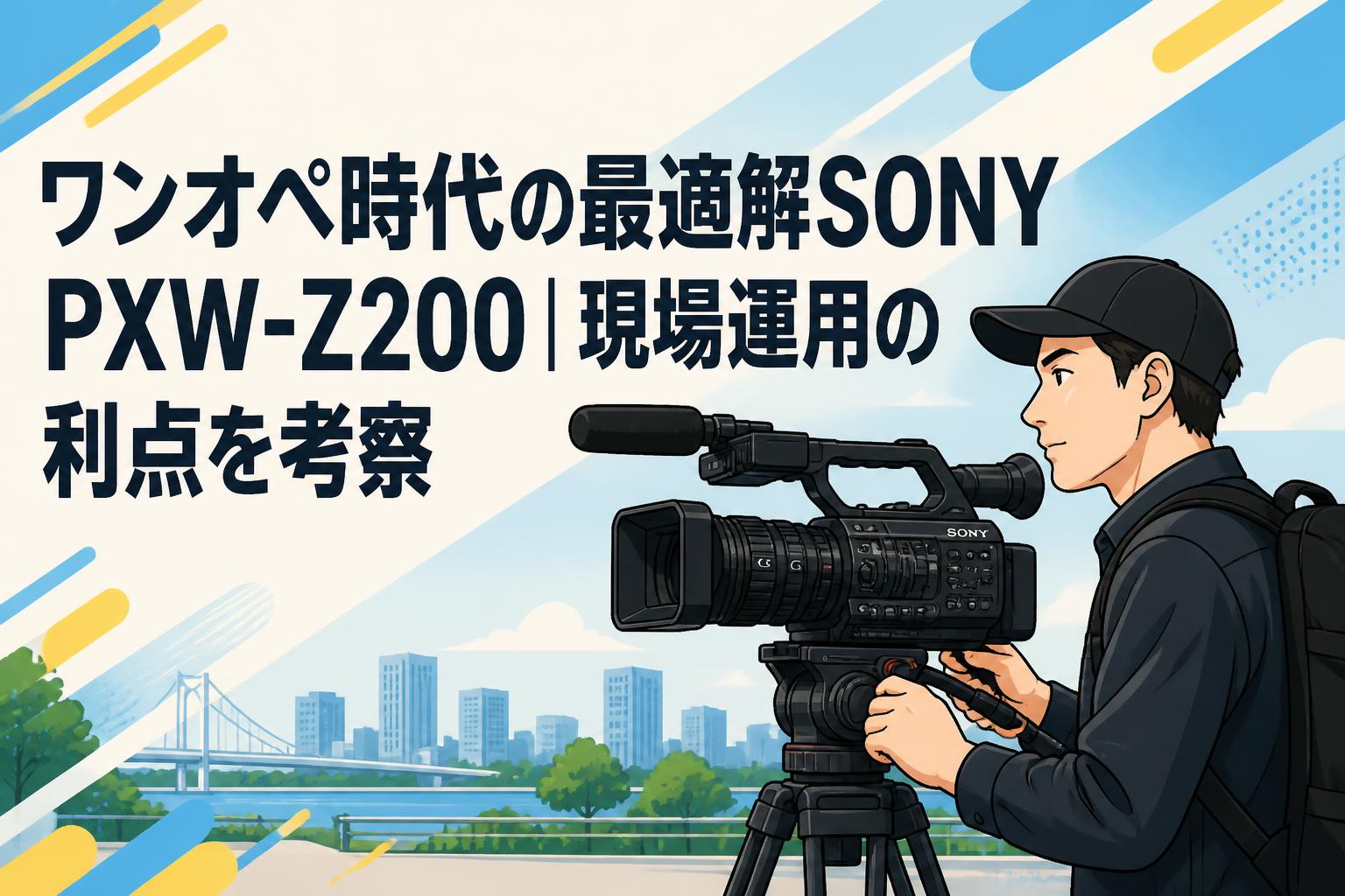 ワンオペ時代の最適解SONY PXW-Z200｜現場運用の利点を考察