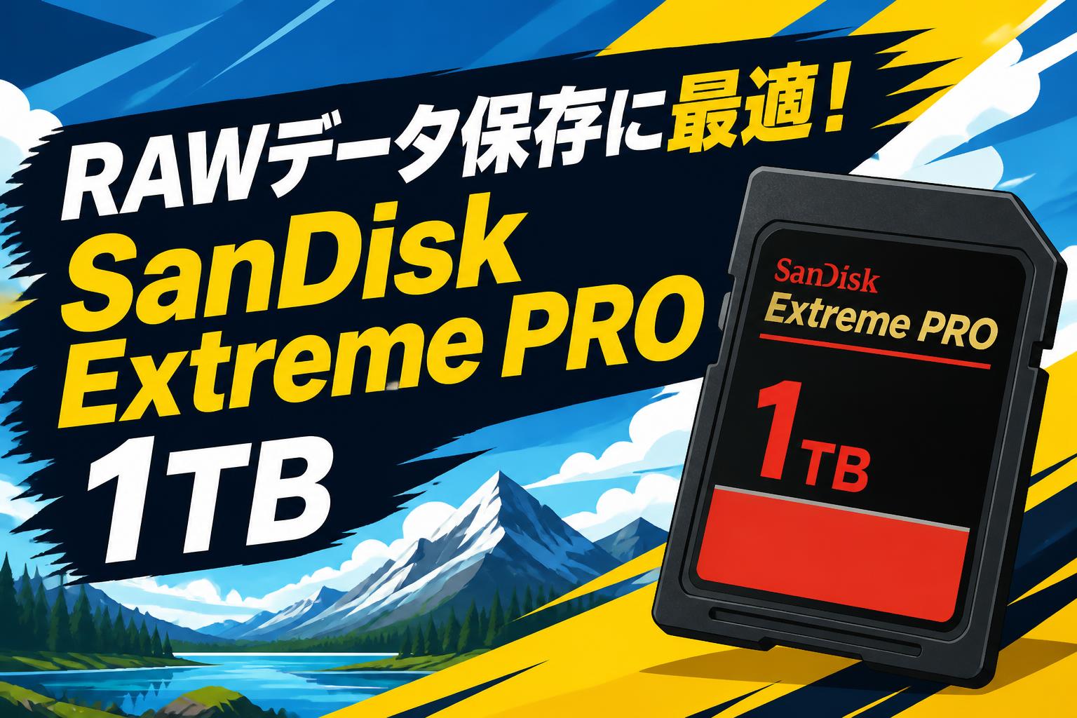 RAWデータ保存に最適！SanDisk Extreme PRO 1TB
