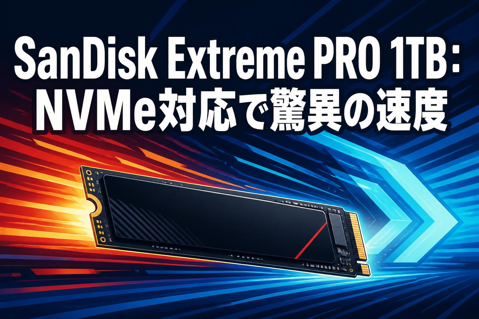 SanDisk Extreme PRO 1TB：NVMe対応で驚異の速度