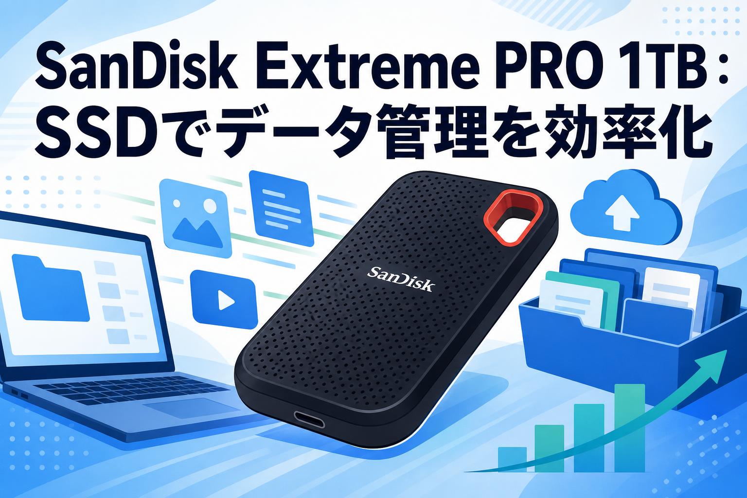 SanDisk Extreme PRO 1TB：SSDでデータ管理を効率化