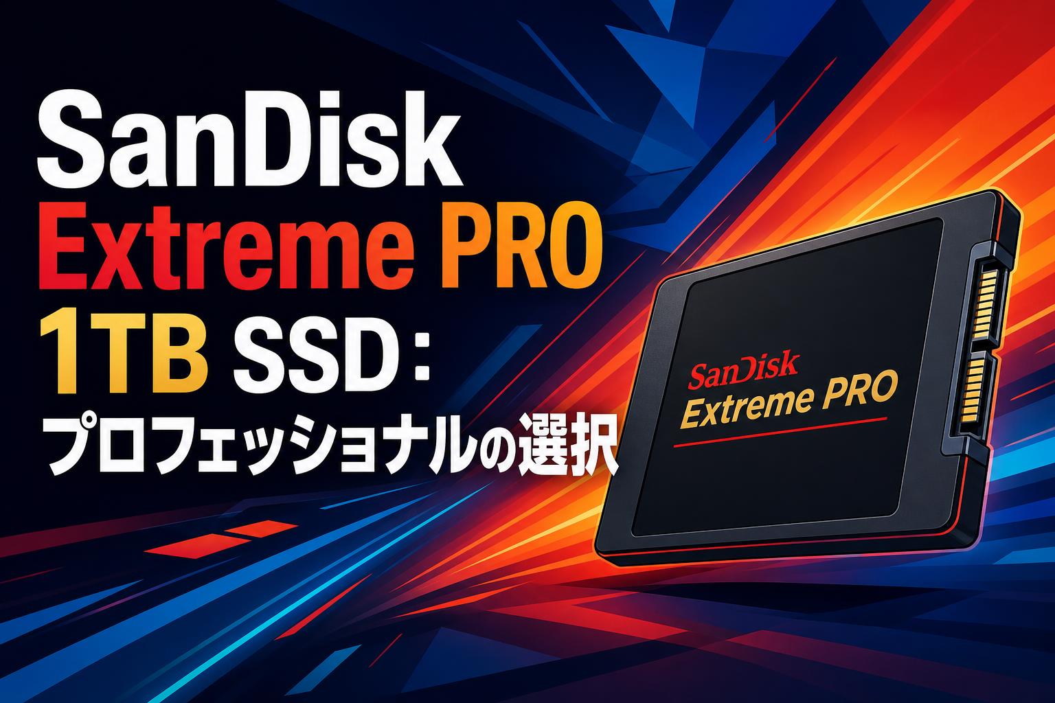 SanDisk Extreme PRO 1TB SSD：プロフェッショナルの選択