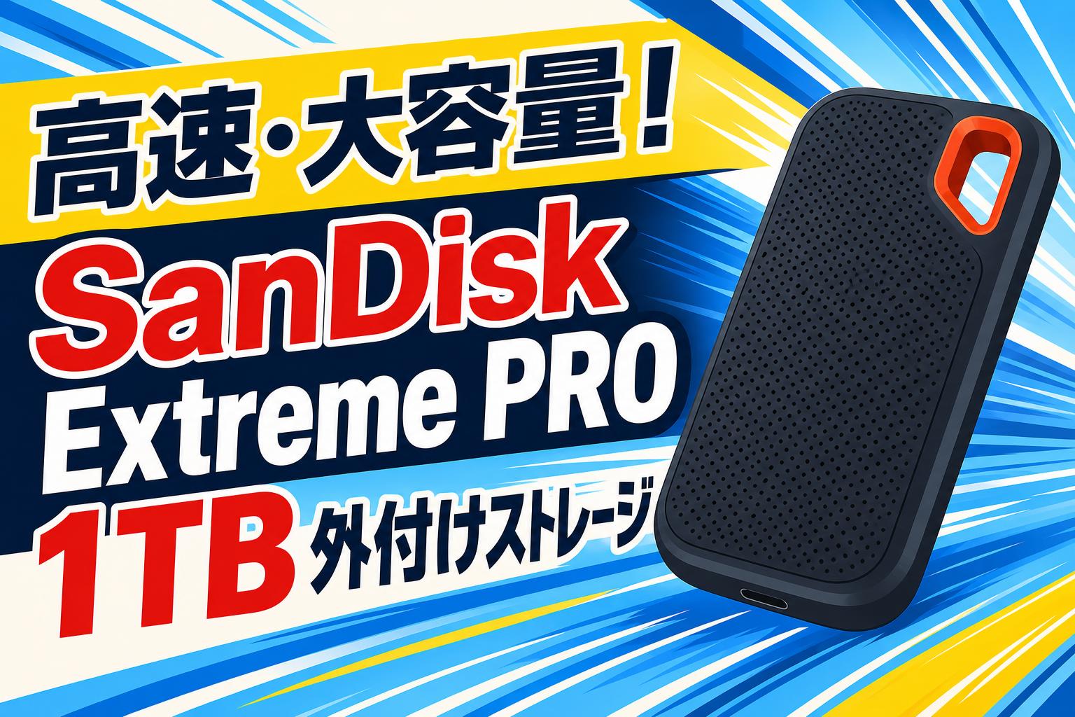 高速・大容量！SanDisk Extreme PRO 1TB 外付けストレージ