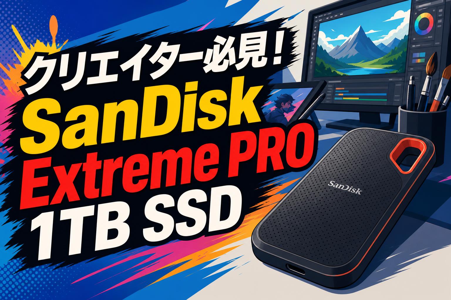 クリエイター必見！SanDisk Extreme PRO 1TB SSD