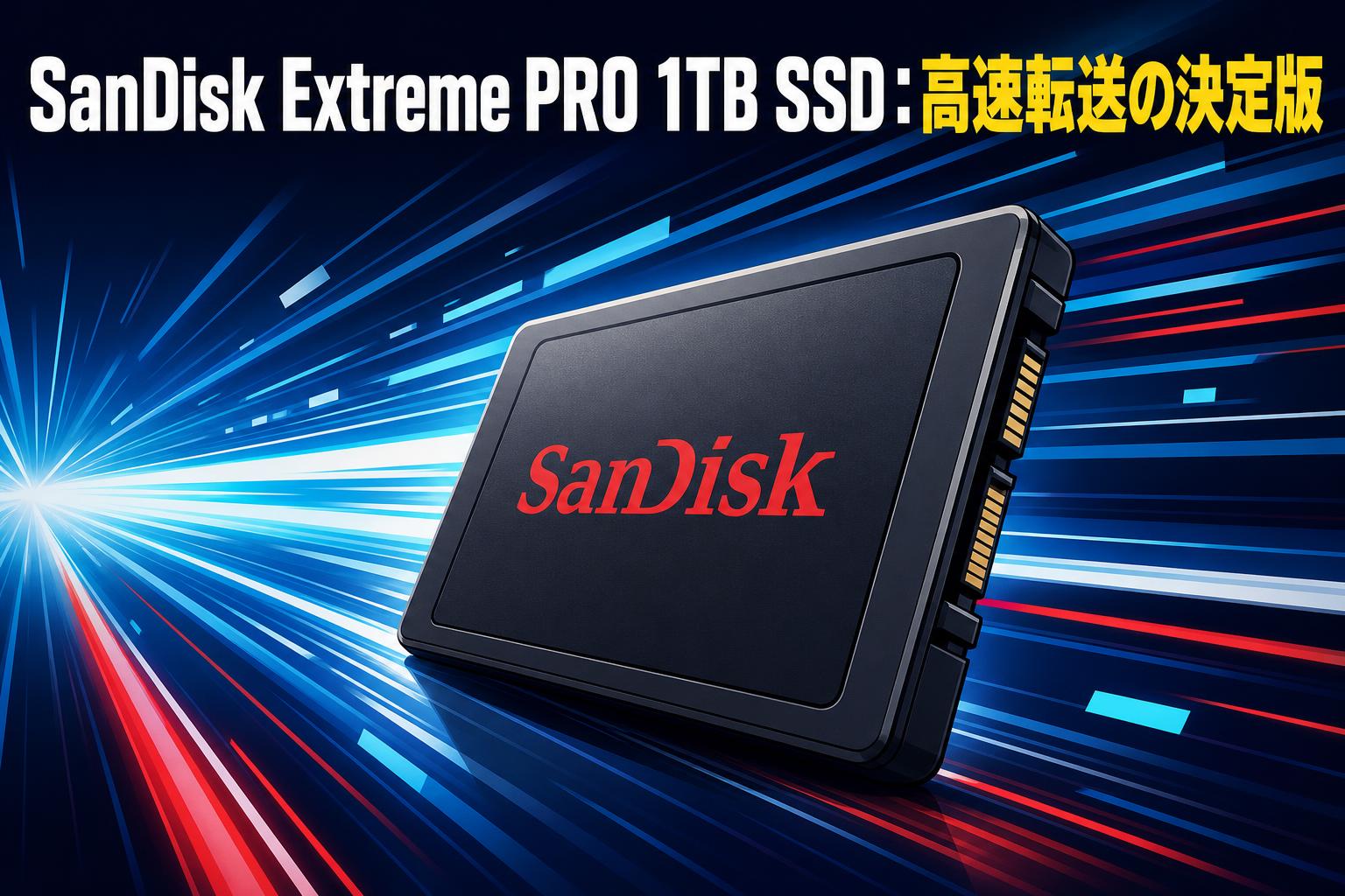SanDisk Extreme PRO 1TB SSD：高速転送の決定版