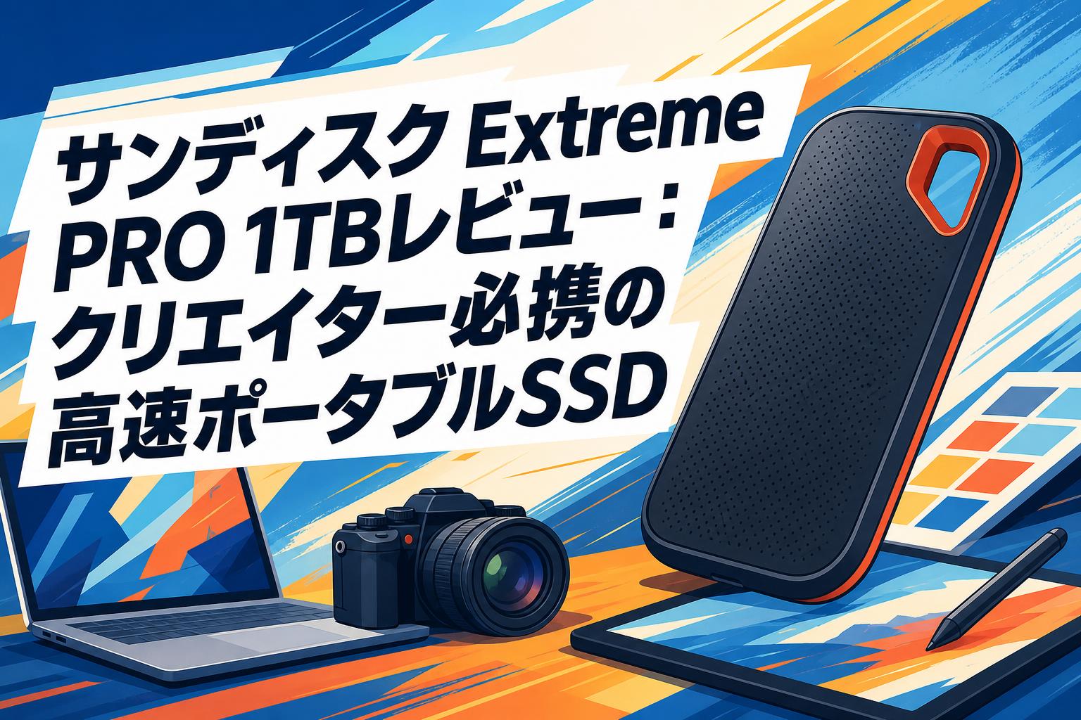 サンディスク Extreme PRO 1TBレビュー：クリエイター必携の高速ポータブルSSD