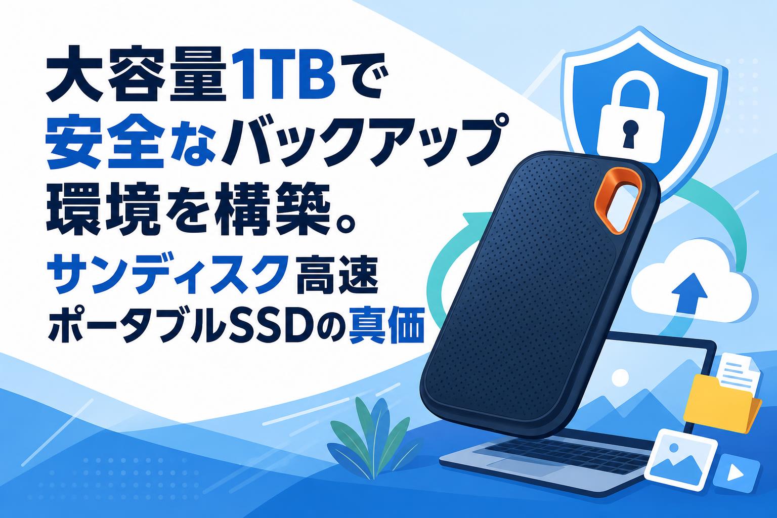 大容量1TBで安全なバックアップ環境を構築。サンディスク高速ポータブルSSDの真価