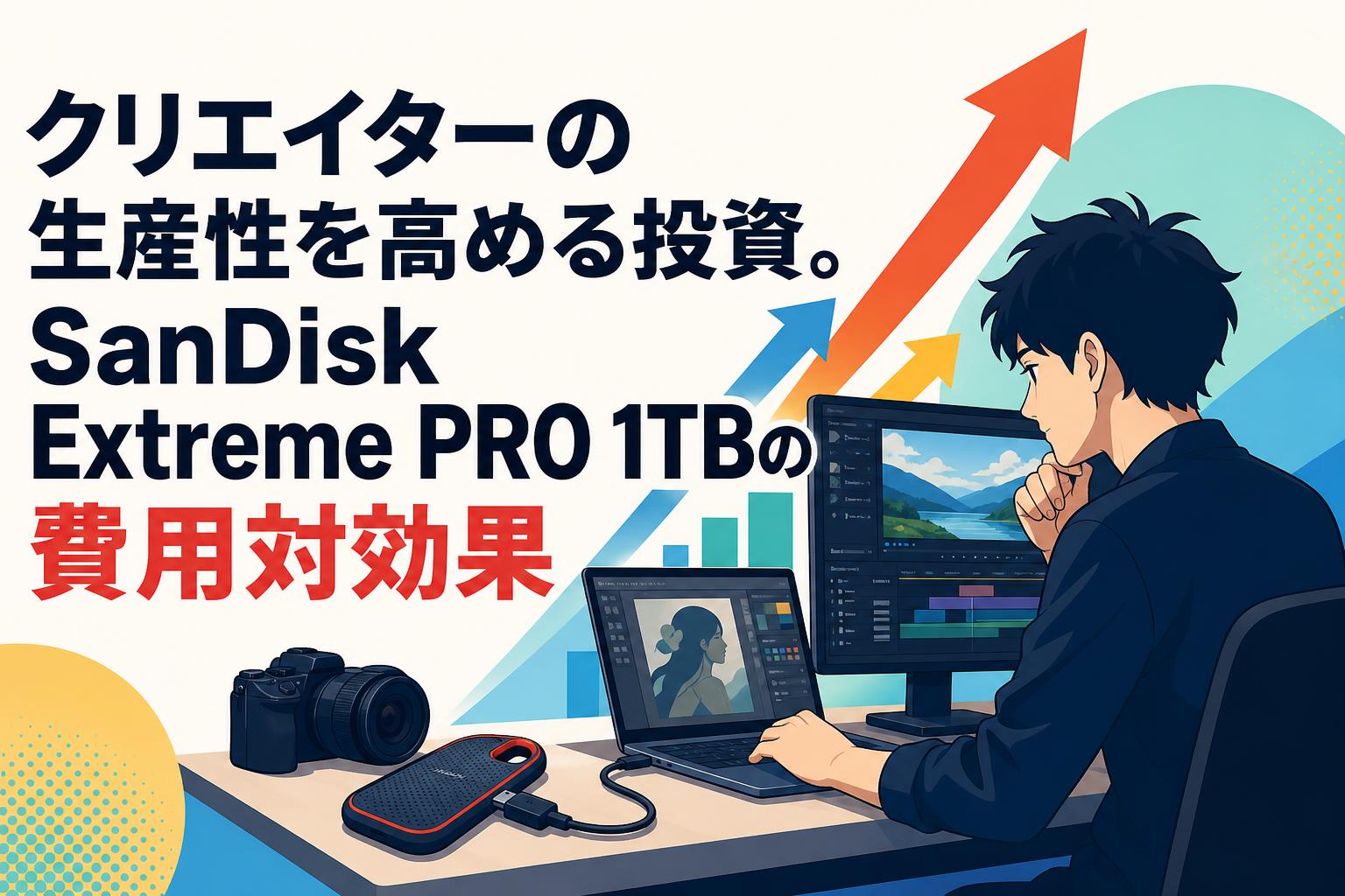 クリエイターの生産性を高める投資。SanDisk Extreme PRO 1TBの費用対効果