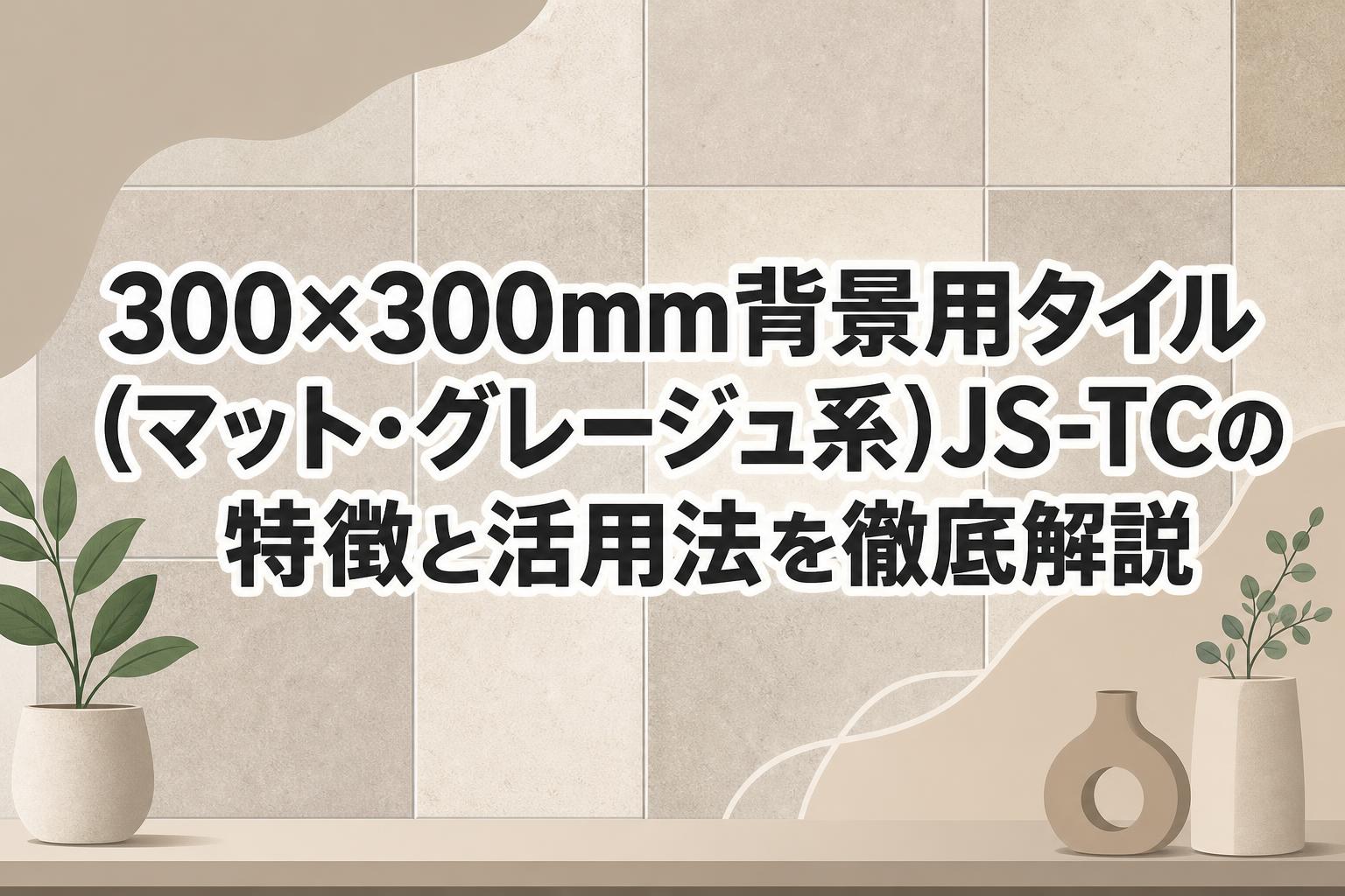 300×300mm背景用タイル(マット・グレージュ系)JS-TCの特徴と活用法を徹底解説