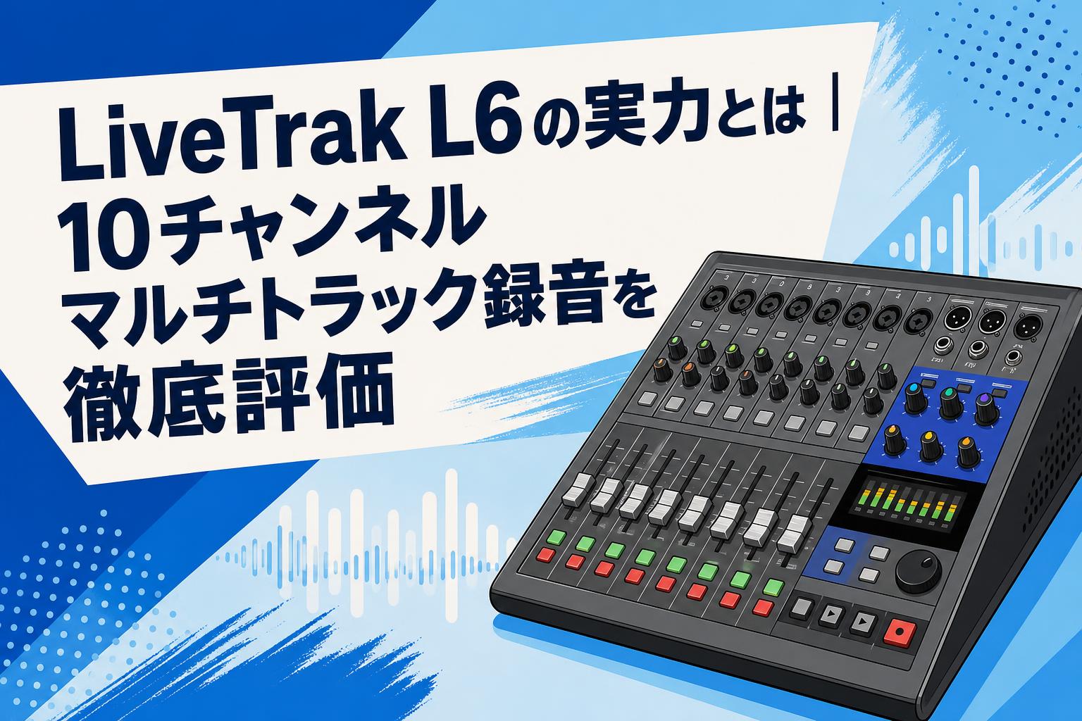 LiveTrak L6 の実力とは｜10チャンネルマルチトラック録音を徹底評価