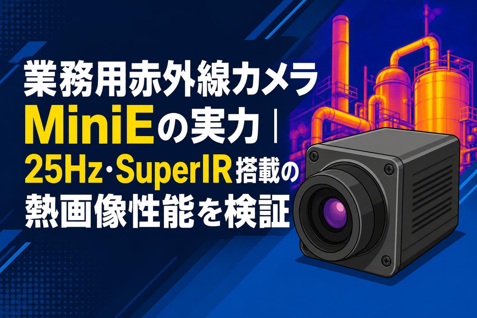 業務用赤外線カメラMiniEの実力｜25Hz・SuperIR搭載の熱画像性能を検証