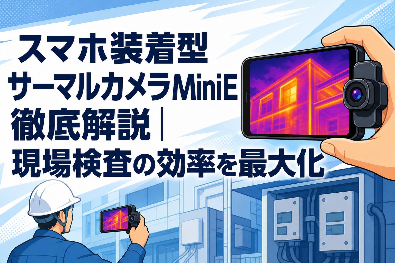 スマホ装着型サーマルカメラMiniE徹底解説｜現場検査の効率を最大化