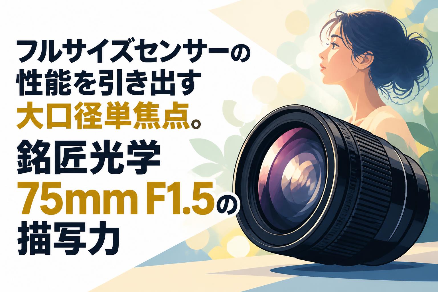 フルサイズセンサーの性能を引き出す大口径単焦点。銘匠光学 75mm F1.5の描写力