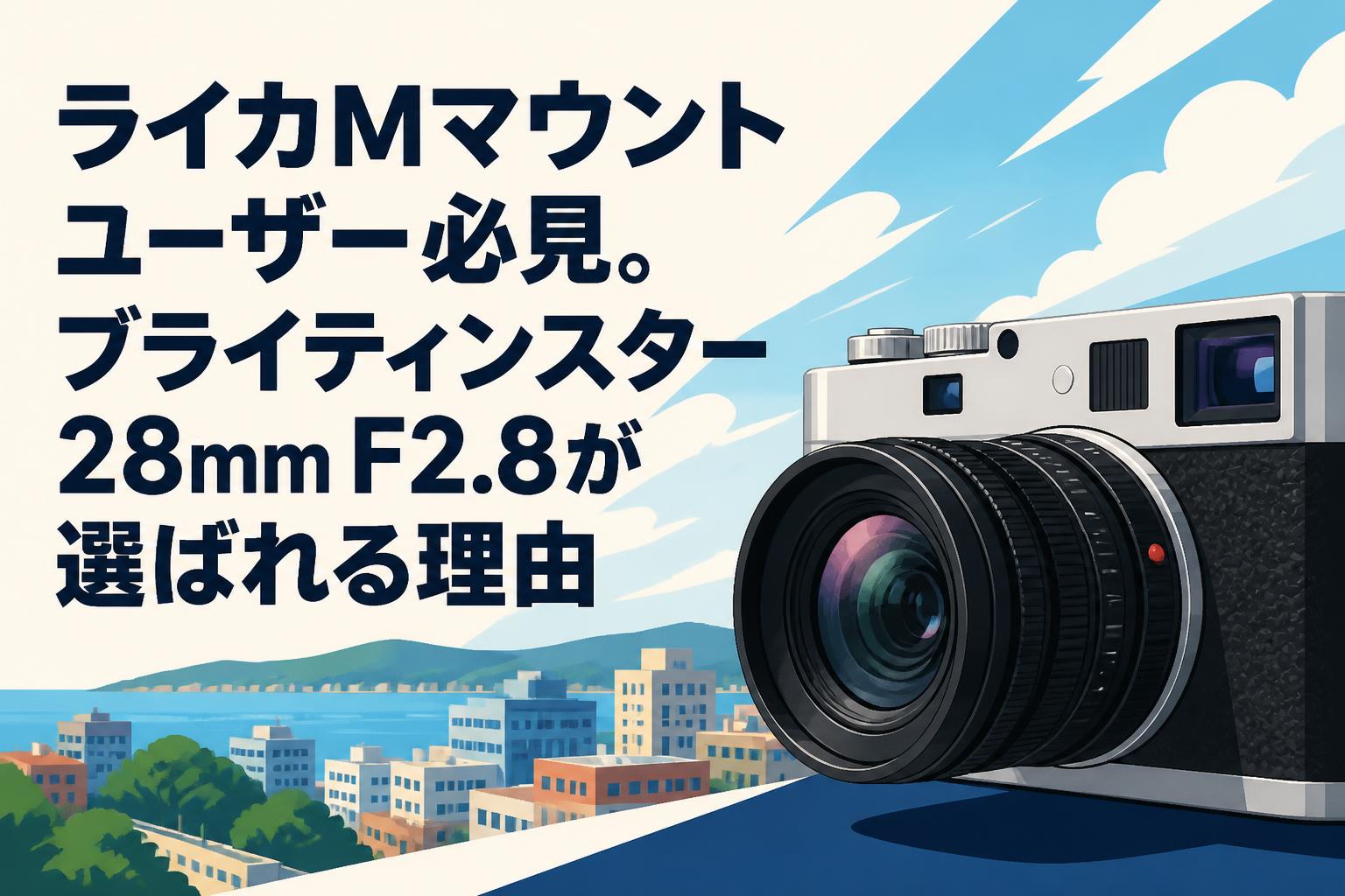 ライカMマウントユーザー必見。ブライティンスター 28mm F2.8が選ばれる理由