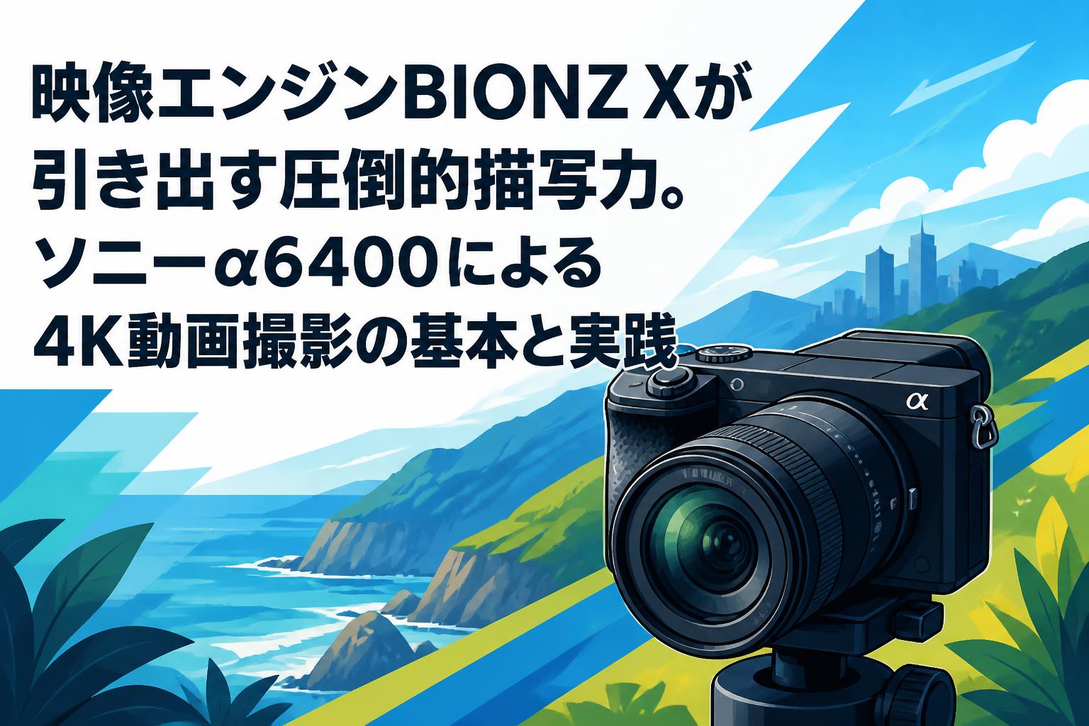 映像エンジンBIONZ Xが引き出す圧倒的描写力。ソニーα6400による4K動画撮影の基本と実践